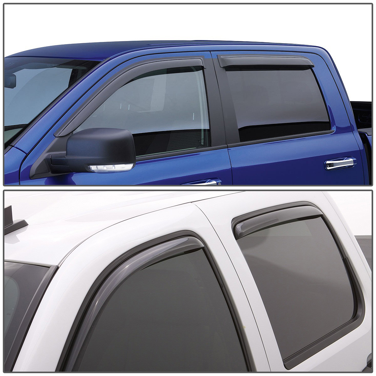 FOR 09-14 NISSAN CUBE Z12 SMOKED OUTSIDE MOUNT WINDOW VISOR WIND